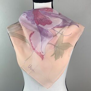 Vera Neumann Vintage 70s Watercolor Scarf